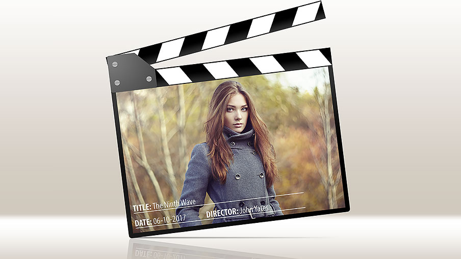 Filmstrips Photoshop actions - clapperboard