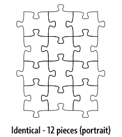 Identical - 12 pieces (portrait)