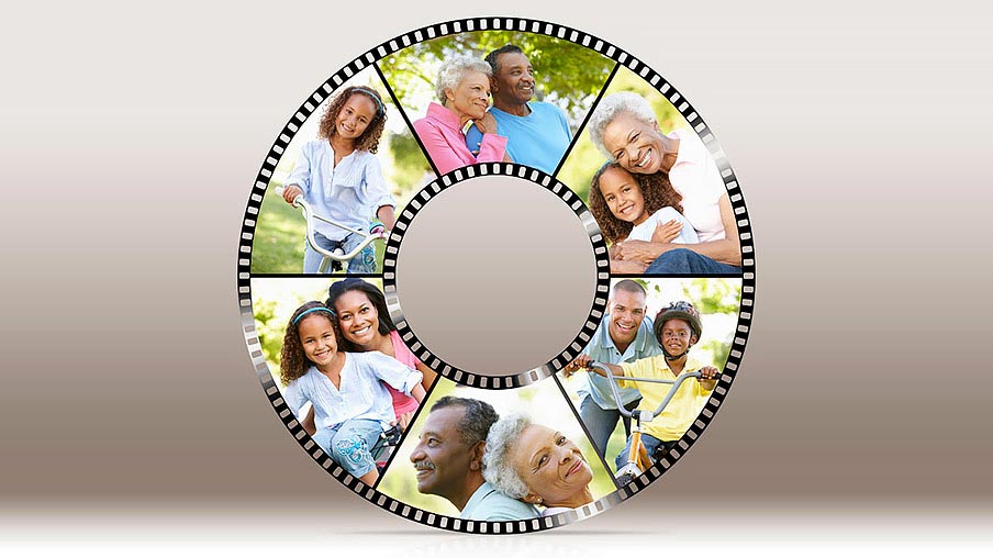 Film strips Photoshop actions - disc
