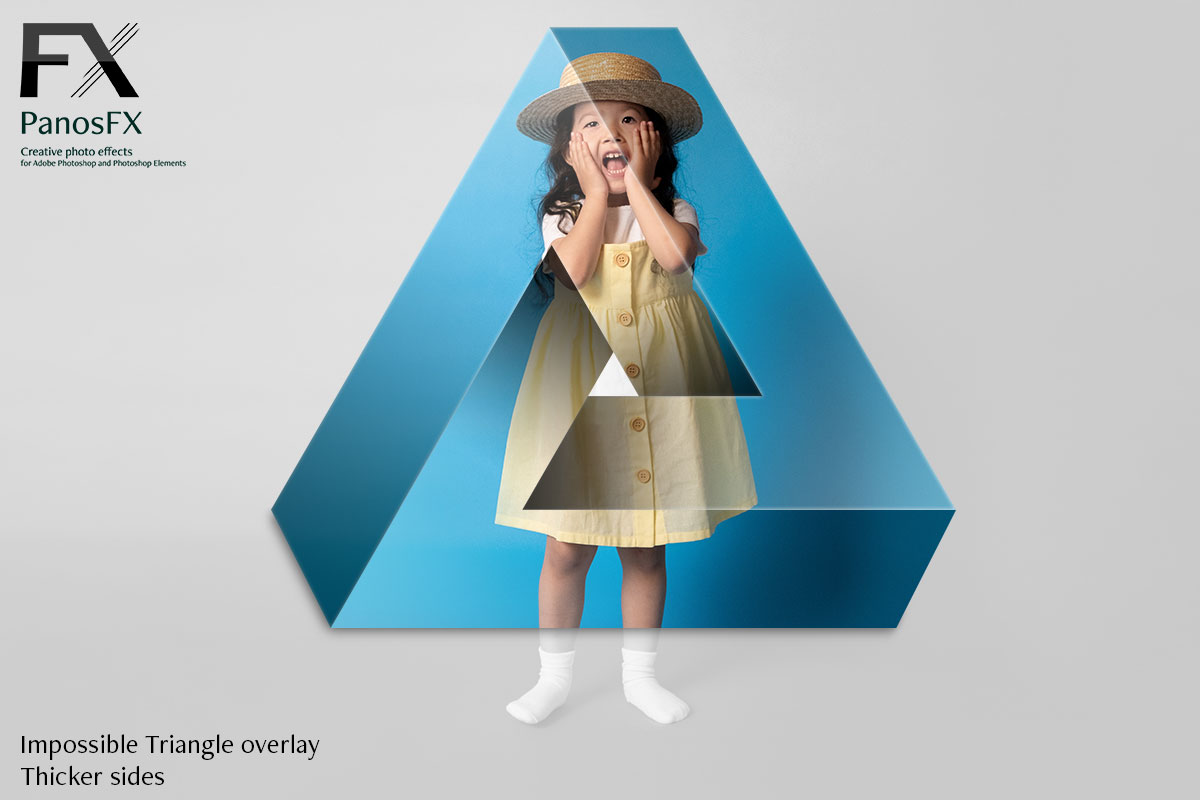 Impossible shapes Photoshop actions - triangle 2
