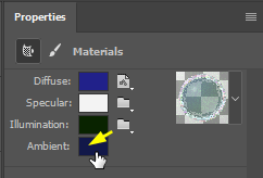 Ambient color settings