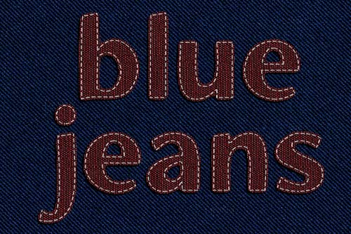 Blue jeans Photoshop pattern