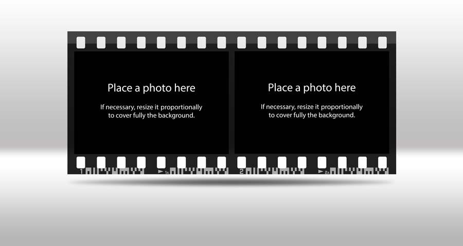 horizontal filmstrip 2 photos