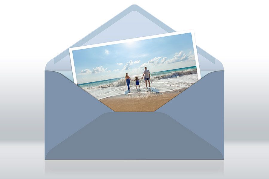 Photo and envelope free Photoshop actions