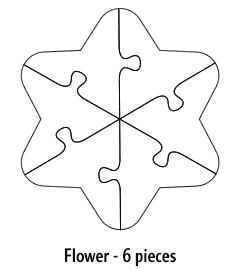 Flower - 6 pieces