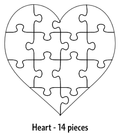 Heart - 14 pieces
