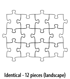 Identical - 12 pieces (landscape)