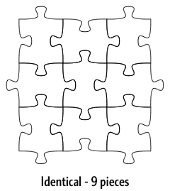 Identical - 9 pieces
