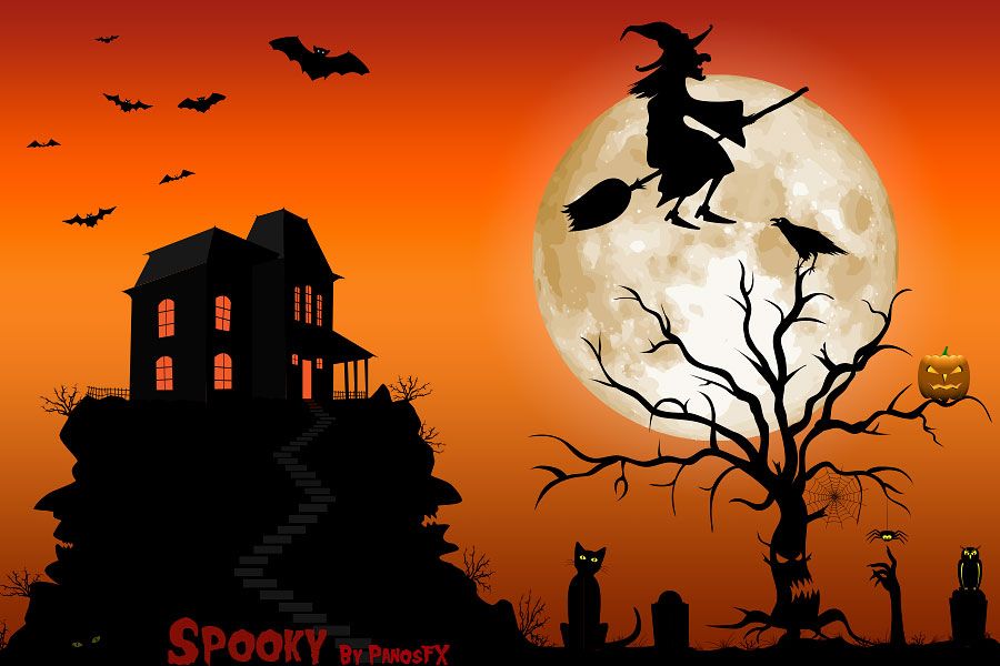 Spooky free Photoshop actions and vectors