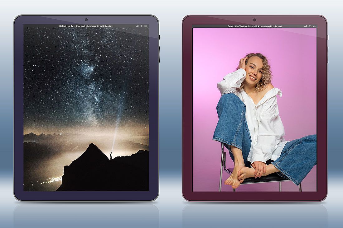 tablets with different colors