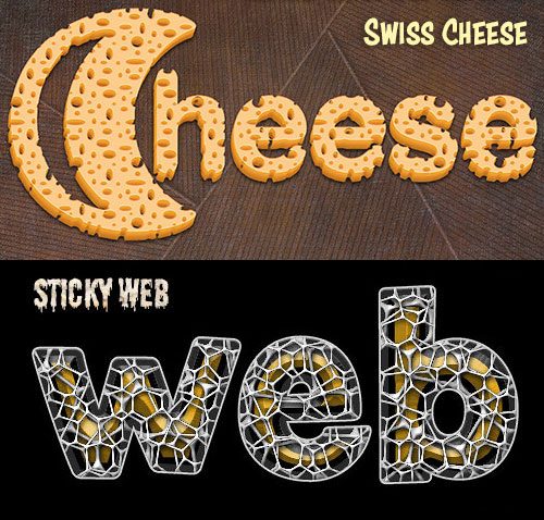 swiss cheese sticky web effects