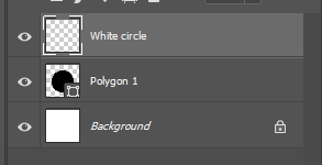 create white circle layer